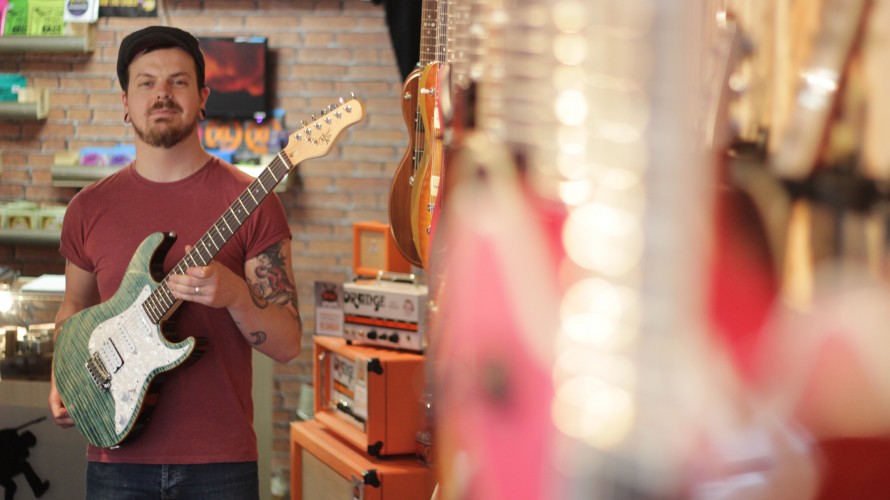 Michael Kelly 1960s electric guitar at Worcester Guitar Centre